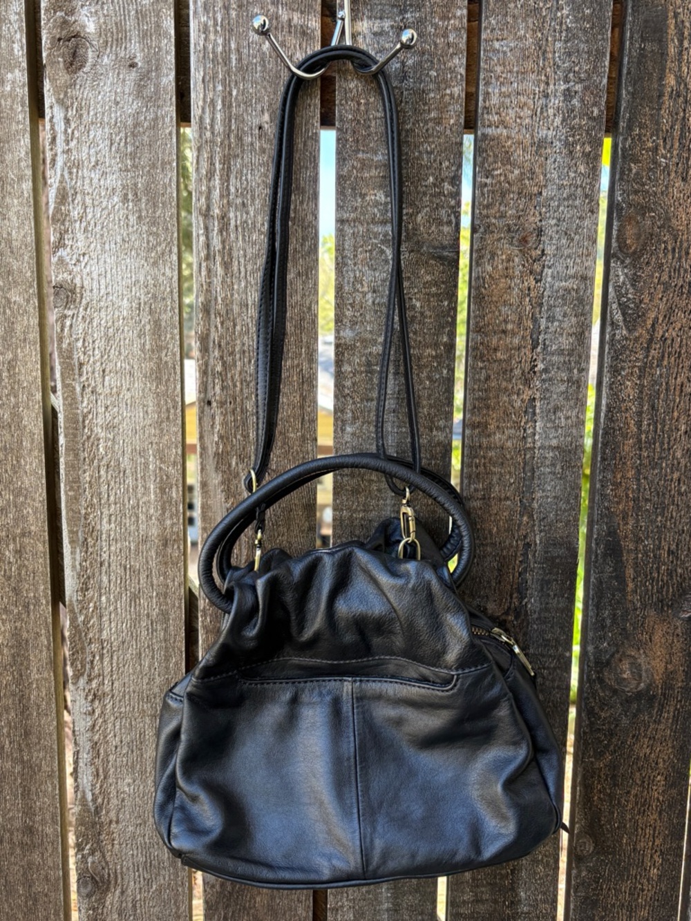 Hobo Bags Darling Small Crossbody Satchel In Black Leather